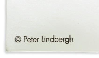 I bought this work from Lindbergh in Paris. There, I had the opportunity of observing the perfect functioning of his huge photography enterprise.