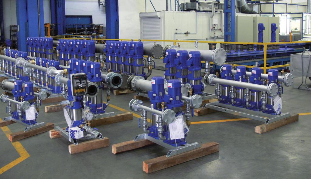 Wstęp ZESTAWY HYDROFOROWE DO PODNOSZENIA CIŚNIENIA Hydro-Vacuum S.A. jest znanym od lat producentem pomp i agregatów pompowych.