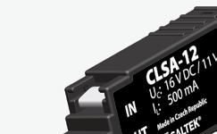 CLSA- Ochrona przepięciowa dla sieci telekomunikacyjnych i sygnałowych dla listwy LSA-PLUS kombinowana zgrubna i dokładna ochrona przepięciowa przeznaczona do ochrony linii przesyłu danych i MaR