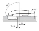 wall and frontal door S- side board thickness T - frontal panel