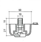 027 100 szt/pc 50X27 MM