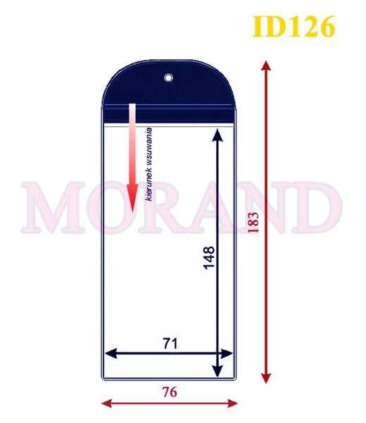 Wymiar zewnętrzny: 76x183 mm Wymiar wewnętrzny: 71x148 mm Zamówienie min.