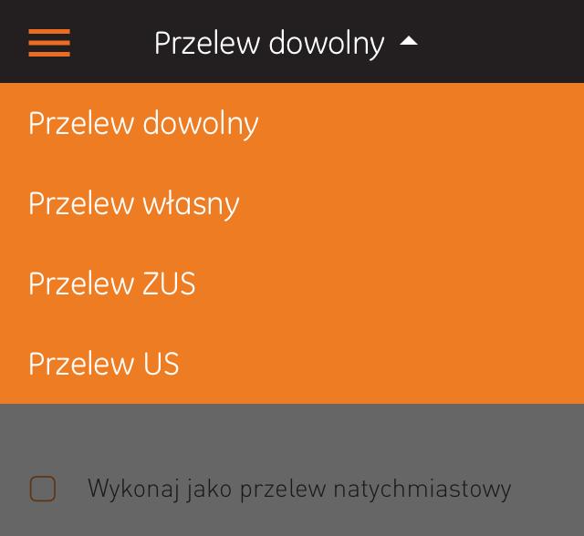 8 PRZELEWY Za pośrednictwem aplikacji wykonasz przelewy dowolne, zdefiniowane, na rachunek