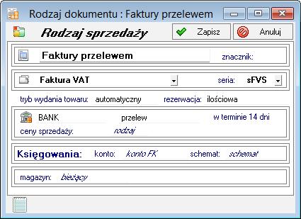 Pozostaw w buforze - Zapisuje wystawiany dokument do bufora programu i zamyka okno. Wszystkie dane tego dokumentu są przez system pamiętane, pomimo że nie został jeszcze wystawiony.