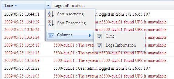 UPnP) SNMP Stan usługi SNMP. Dzienniki W menu System Information (Informacje o systemie) wybierz pozycję System Log (Dziennik systemu), co spowoduje wyświetlenie ekranu System Log (Dziennik systemu).
