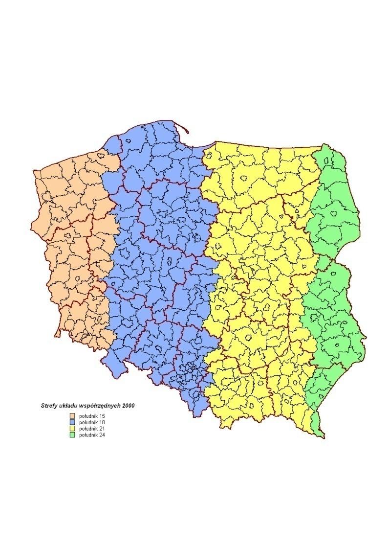 Dla celów praktycznych strefy granice stref