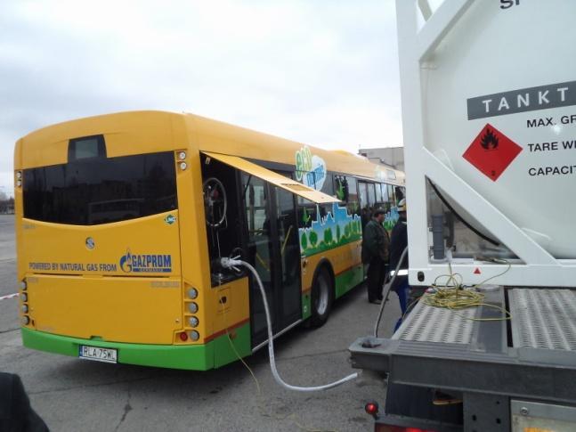 autobusów Solbus Solbus Solcity 12 LNG Długofalowe testy w Wałbrzychu Testowe tournee w maju 2012 Udział w konwoju Blue