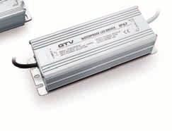 Transformatory elektroniczne LED wodoodporne - moc: 80 W, 150 W Transformatory (zasilacze) elektroniczne LED wodoodporne przeznaczone są do zasilania ledowych źródeł światła takich jak: - taśmy