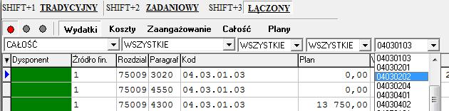 wybór zestawu danych. Te przyciski mają nam pomóc w szybkiej zmianie przeglądanych informacji. Koniecznie jednak należy pamiętać o standardowych możliwościach systemów PCBEST.