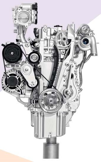 Turbosprężarka zapewnia maksymalną wydajność nawet przy małych prędkościach obrotowych, co przekłada się na doskonałą elastyczność i dynamikę silnika.