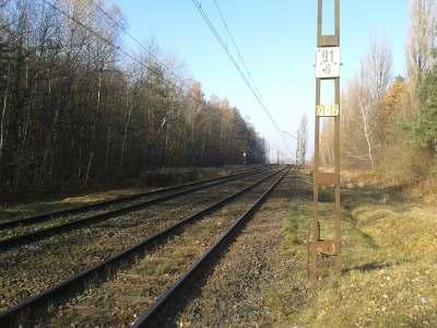 Fot. 5-1 Linia kolejowa nr 132 relacji Bytom Wrocław w kilometrze 91+6 przechodzi przez granicę administracyjną miasta