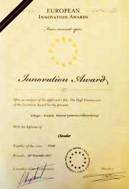 Orderu Wynalazczości, ustanowiony przez Komisję Europejską.