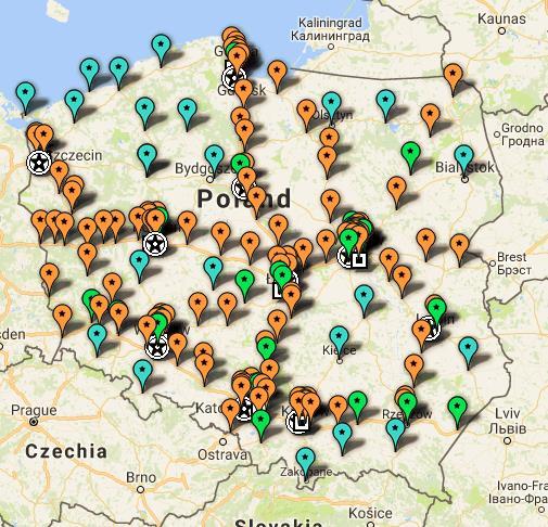 DO KOŃCA 2020 ROKU SIEĆ PONAD 200 STACJI W POLSCE Cel: Stworzenie wiodącej sieci stacji ładowania samochodów elektrycznych w Polsce Zakres rzeczowy w ramach projektów unijnych: 135 stacji szybkiego
