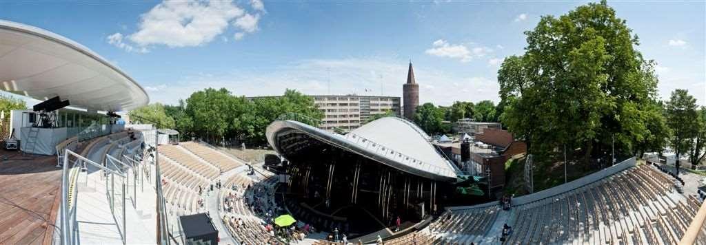 Fot. Projekt pn. Utworzenie Narodowego Centrum Polskiej Piosenki poprzez przebudowę Amfiteatru Tysiąclecia w Opolu bryła nowego Amfiteatru 1.