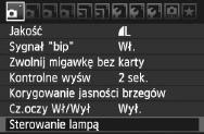 3 Ustawianie lampy błysowejn Ustawienia wbudowanej lampy błysowej i zewnętrznej lampy błysowej Speedlite mogą być onfigurowane w menu aparatu.