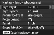 Korzystanie z bezprzewodowej lampy błysowejn Fotografowanie z pełną automatyą zużyciem wielu zewnętrznych lamp błysowych Speedlite Wiele jednoste podrzędnych Speedlite można potratować, ja jedną