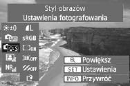 R Obróba obrazów RAW za pomocą aparatun Obrazy 1 można obrabiać w aparacie, a następnie zapisać je w postaci obrazów JPEG.