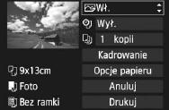 wdruowanie Efet druowania EWł. EWył. EVIVID ENR 0Cz/biały 240 4 Ustaw efety druowania. Dostosuj ustawienia do potrzeb. Jeśli nie musisz ustawiać żadnych efetów druowania, przejdź do puntu 5.