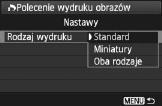 Opcje druowania zostaną zastosowane do wszystich obrazów wybranych do druowania (nie ma