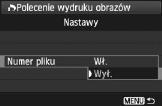 Wybierz pozycję [Nastawy]. Wybierz pozycję [Nastawy], a następnie naciśnij przycis <0>.