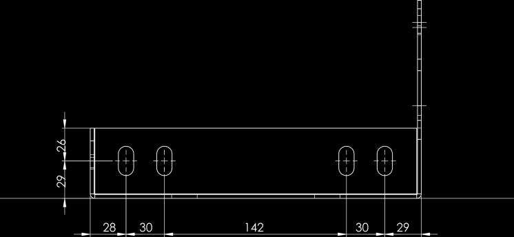 W przypadku montażu pionowego należy przytwierdzić wsporniki do przegrody pionowej (rys. 3, 4) a następnie wsunąć pomiędzy je urządzenie (rys. 5).
