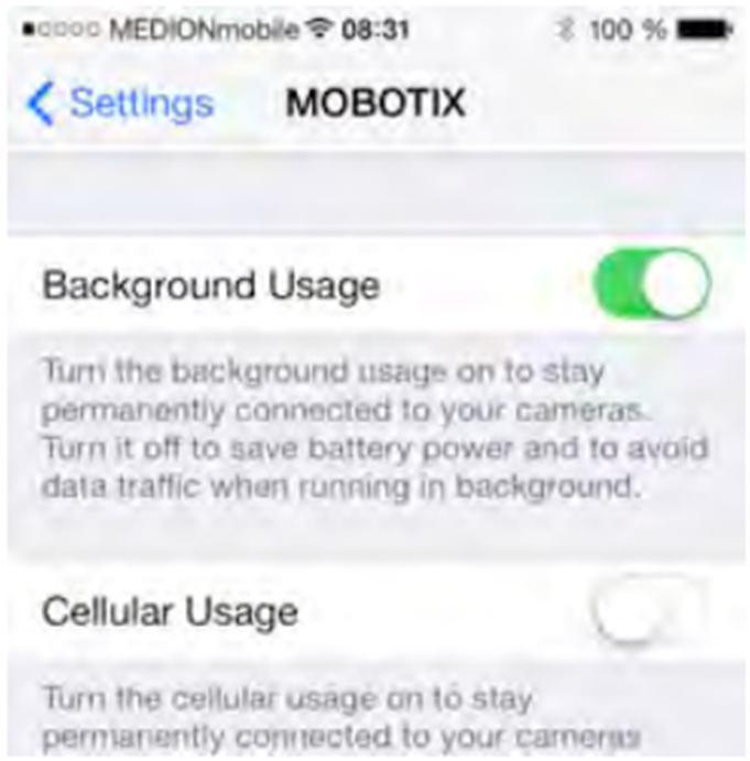 MOBOTIX App 1.2.1 Aplikacja MOBOTIX App 1.2.1 jest bezpłatna i dostępna do pobrania z serwisu App Store od 8 października 2013.