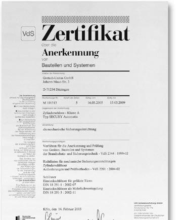 Zasuwnica G.U- SECURY Automatic Do drzwi, które auto matycznie się ryglują! G.U- SECURY Automatic zapewnia bezpieczeństwo użytkowania: wystarczy dociągnąć drzwi- automatycznie, bez zamykania na klucz, załącza się wielopunktowe ryglowanie i następuje 20 mm wysuw.