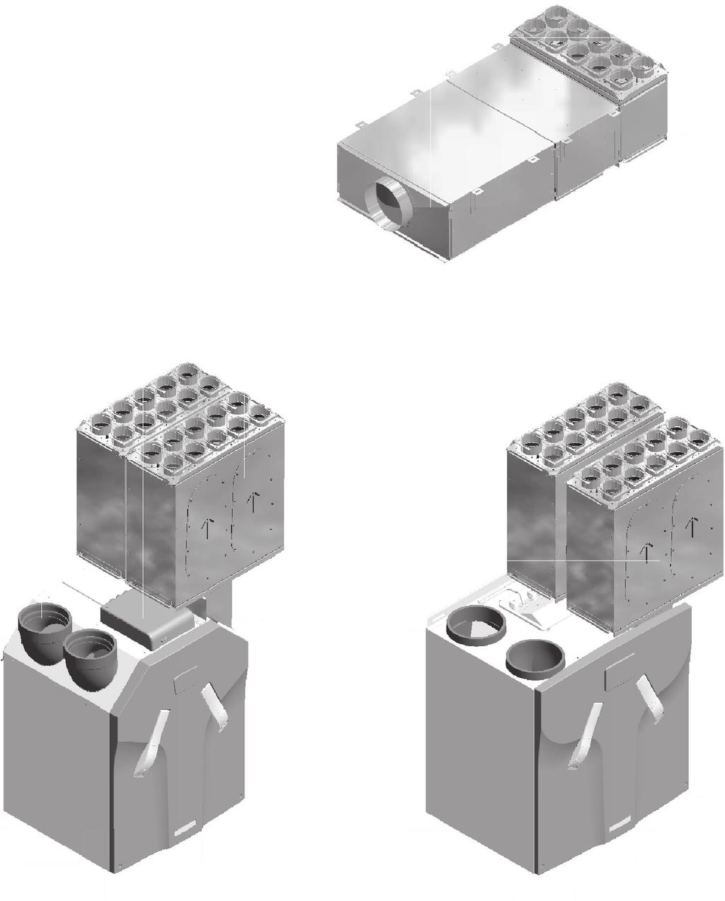 COMFOWELL Schalldämpfer und Verteilersystem Schalldämpfer und Verteilersystem Schalldämpfer Verteilersystem Schalldämpfer undund Verteilersystem Verwendungsmöglichkeiten Możliwości zastosowania