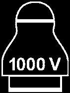 Artykuły ochronne VDE 1000 V Przyrząd do ustawiania VDE 3/8 1000 V Napęd 3/8, do ustawiania 3- lub 4-żyłowych przewodów sektorowych, wykonany z odpornego na uderzenia tworzywa sztucznego Pędzel do