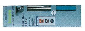 Plomby i drut do plombowania Lutownica elektryczna VDE-GS rura ze stali chromowo-niklowej, z wtyczką z bolcem, z wymienną, niklowaną końcówką z miedzi elektrolitycznej Salmiak Art. nr.
