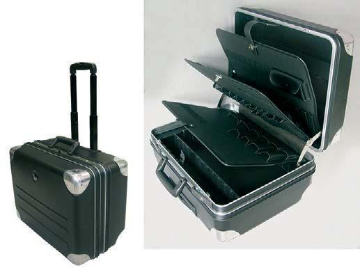 Walizka z twardego tworzywa Walizka narzędziowa Merkur Mocna walizka z tworzywa ABS, czarna, bez wyposaźenia, z zamkiem wysokiej jakości.