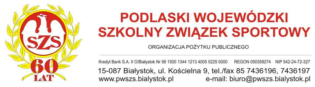 ,.0.0 KOMUNIKAT KOŃCOWY LICEALIADY W SIATKÓWCE CHŁOPCÓW SZKÓŁ PONADGIMNAZJALNYCH WOJEWÓDZTWA PODLASKIEGO O PUCHAR WYśSZEJ SZKOŁY WYCHOWANIA FIZYCZNEGO I TURYSTYKI W BIAŁYMSTOKU Treść komunikatu:.