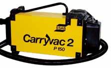 Urządzenia do odciągu dymu CarryVac 2 Carryvac 2 P150/P150 AST to dwa małe, lekkie i przenośne zestawy do odciągu dymów spawalniczych, które można ustawić w miejscu wykonywanych prac.