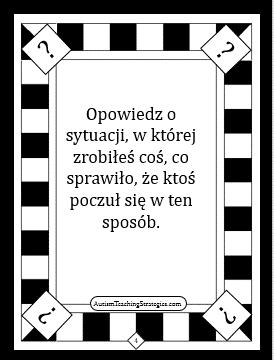 się czuł. Sugestia: Oszukuj w kartach aby z wyprzedzeniem wykrywać karty z konkretnymi emocjami.