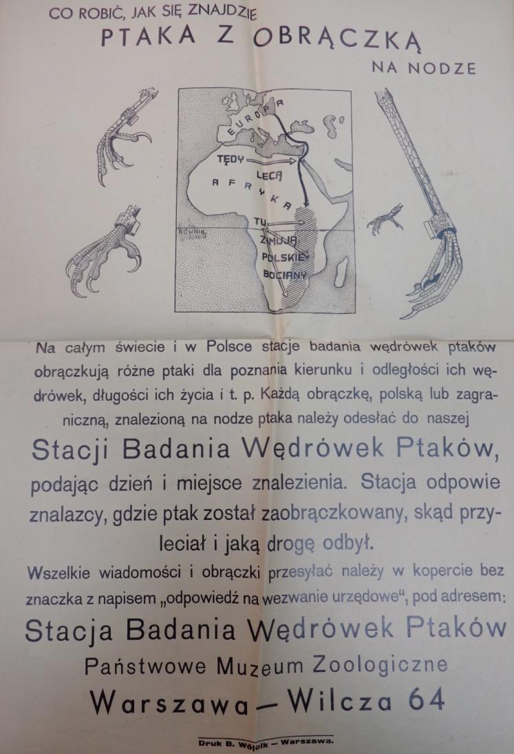 Plakat W ramach działań mających rozpowszechnić wiedzę o Stacji i