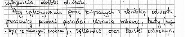 poprawnie określano wymaganą liczbę pracowników