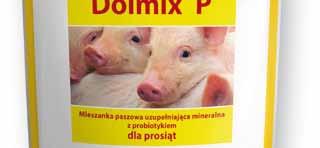 dziennie lub 2,5 kg na 0 kg paszy 2,5 Opakowanie: kg, kg, 2 kg Dolmix P Dolmix WT Mieszanka dla prosiąt ssących i odsadzonych.