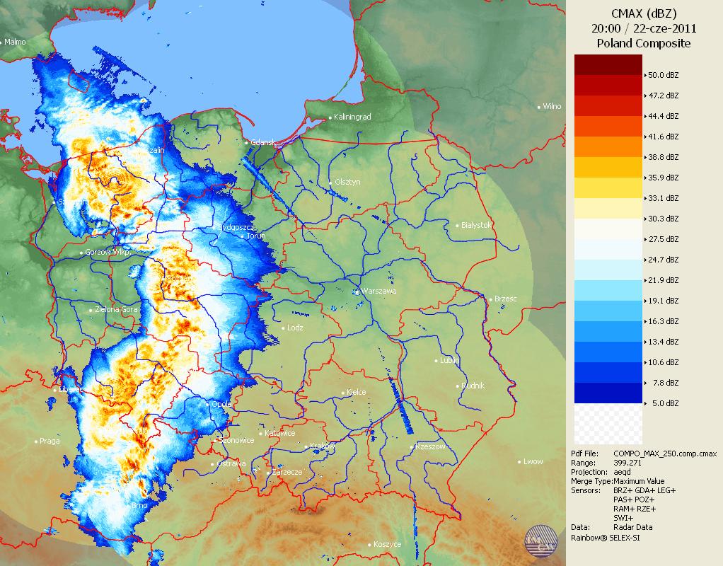 RADAROWA MAPA ZBIORCZA TYPU COMPO_MAX