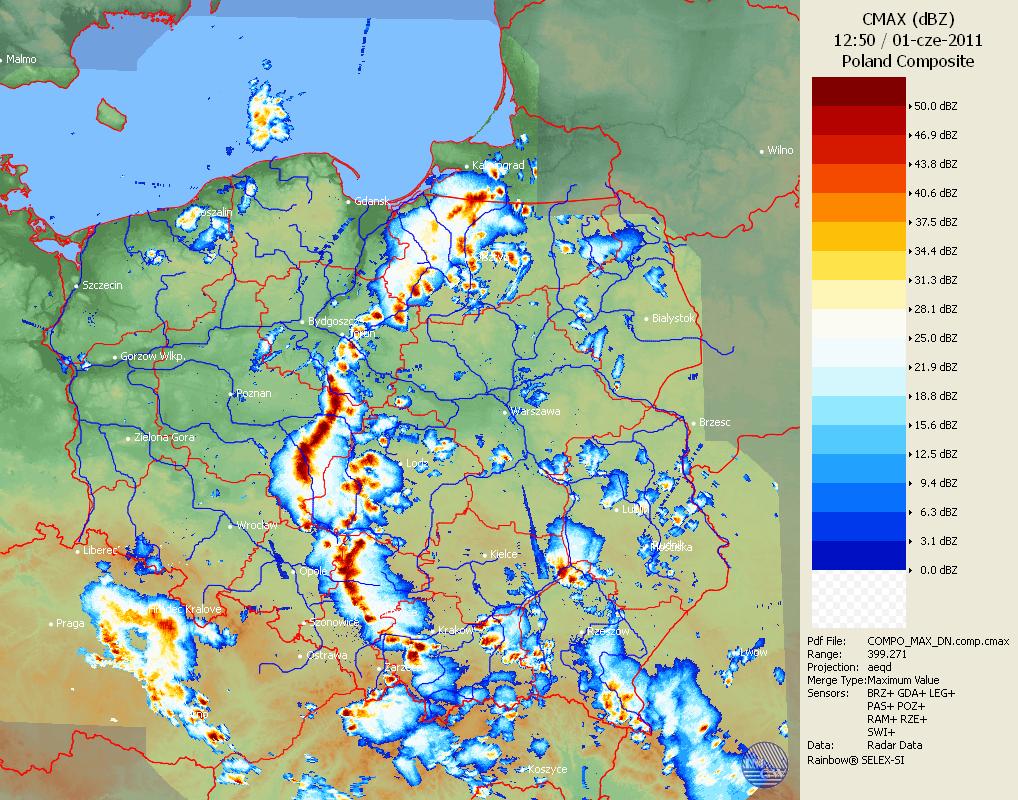 RADAROWA MAPA ZBIORCZA TYPU COMPO_MAX