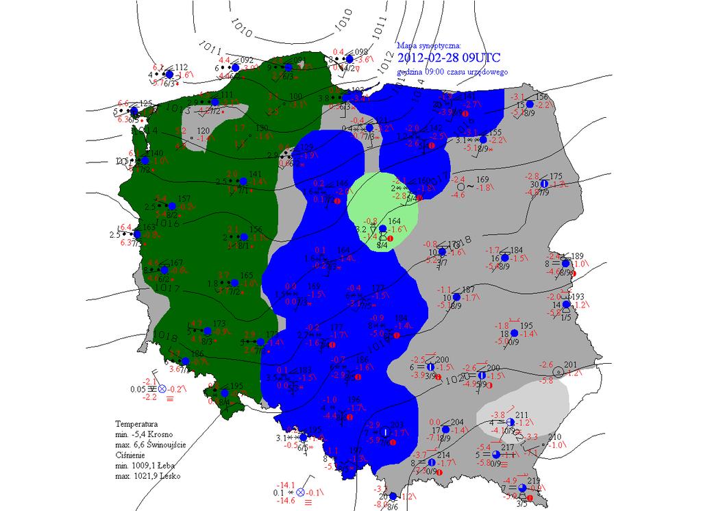 ECHA WARSTWOWE Mapa