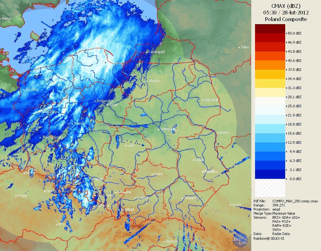 RADAROWA MAPA ZBIORCZA TYPU COMPO_MAX Echa