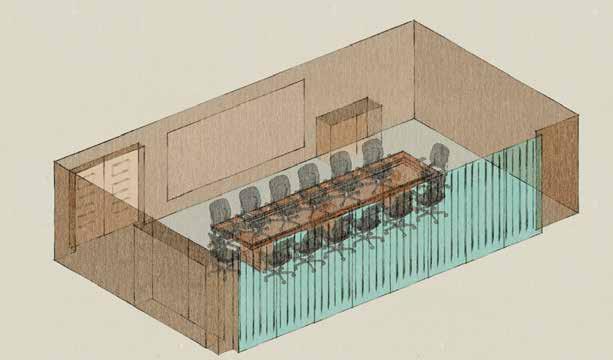 POKÓJ OBRAD - KONFERENCYJNY TEMAT PROJEKTU WYMAGANIA Wszechstronna sala do zastosowań multimedialnych, prezentacji oraz spotkań. Powierzchnia około 124 m. kw.