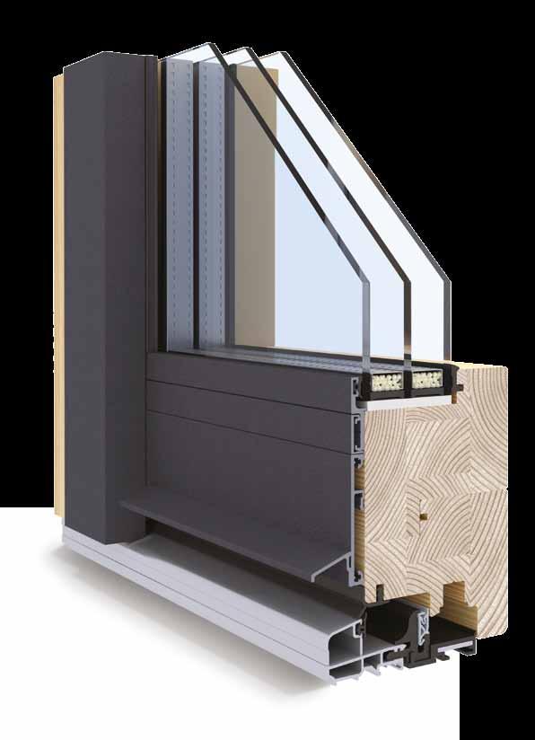Seals Triple sealing system for high window tightness.