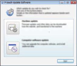 POLSKI Aktualizacja aplikacji P-touch Editor Oprogramowanie można zaktualizować do najnowszej wersji za pomocą programu P-touch Update Software.