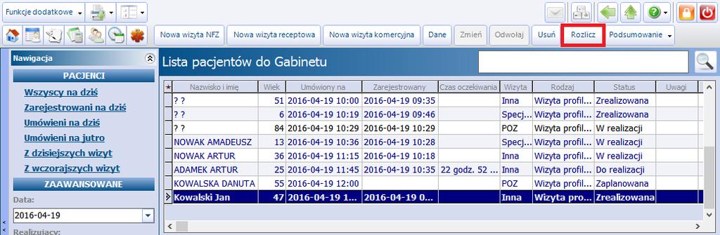 Ewidencja i rozliczanie usług komercyjnych 3.