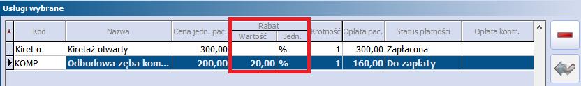 Ustawienia te mają również wpływ na wygląd ikon obsługujących płatności: - Paragon dostępny dla włączonej obsługi drukarki fiskalnej.