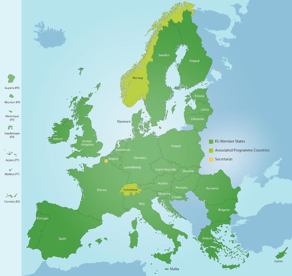 INTERREG EUROPA Cel obszar geogarficzny - budżet www.interregeurope.