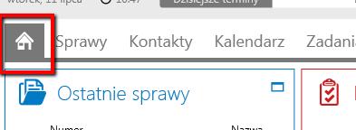 Przycisk wyszukiwania globalnego znajduje się w prawym górnym rogu Kleosa. Jest najszybszym sposobem na znalezienie informacji w Kleosie.