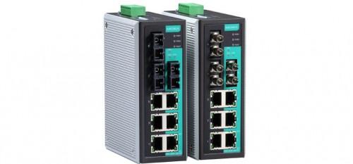 EDS-P308 Niezarządzalny switch przemysłowy wyposażony w 4 porty PoE Niezarządzalny switch przemysłowy wyposażony w 4 porty PoE 4 porty Power over Ethernet, zgodne z IEEE802.
