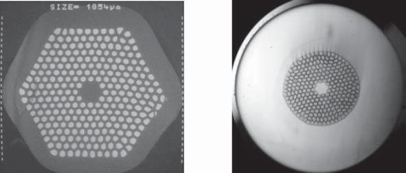 Wytworzenie i charakteryzacja dwuszklanego włókna z przerwą fotoniczną (a) (b) Rys. 8.